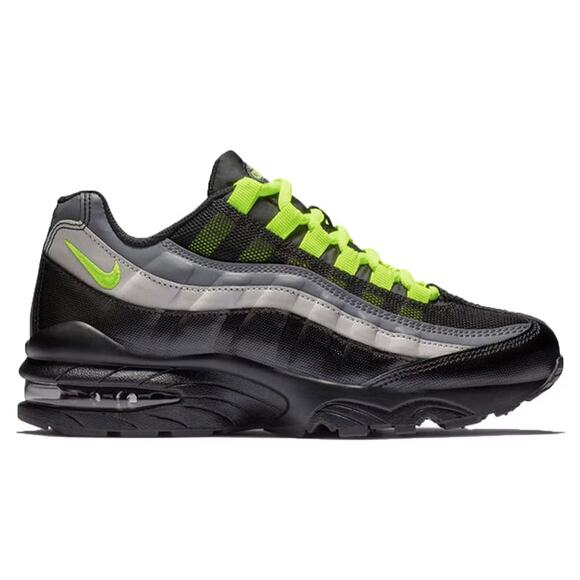 Nike Other - Nike Air Max 95 Boys 4.5Y Streetwear Retro Black Grey Volt Running Sneakers